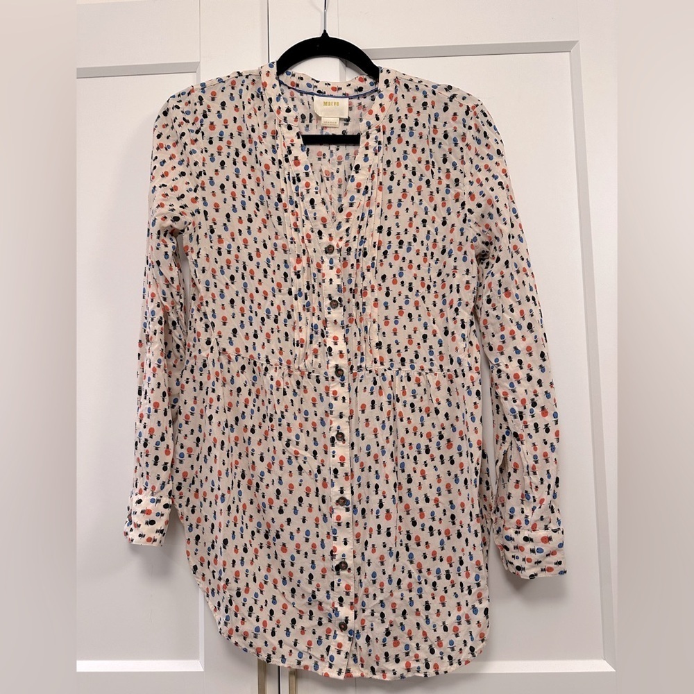 Mauve Celia Top Hat tunic blouse